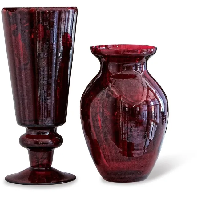 Loberon Vaas set van 2 Darian rood