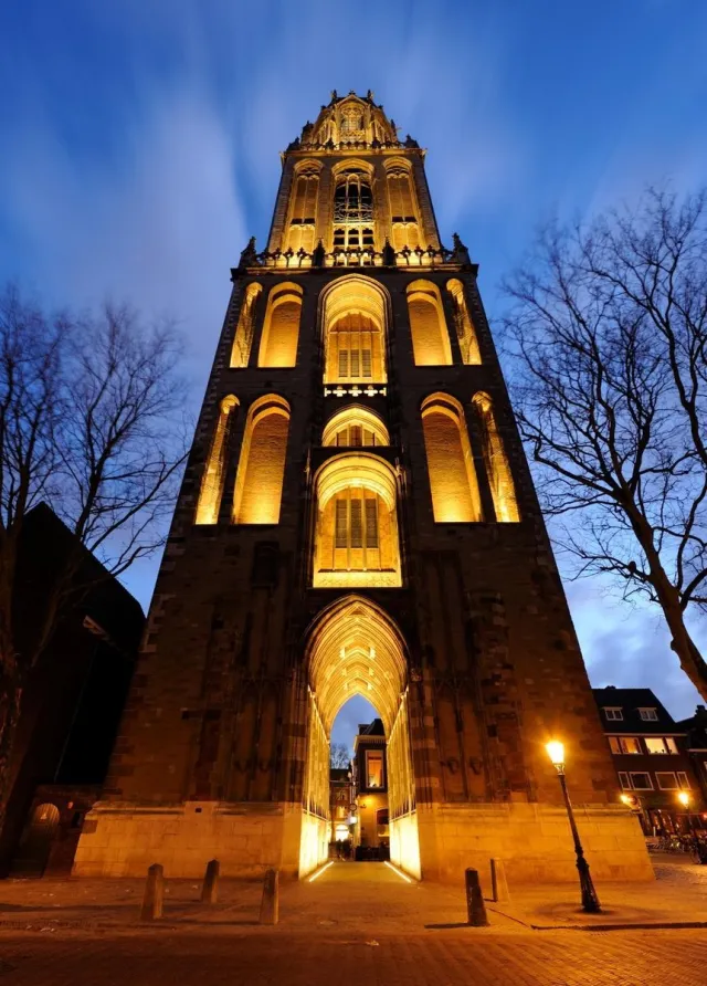 Donker Utrecht poster - Domtoren - A4 - 21 x 29,7 cm multi-color