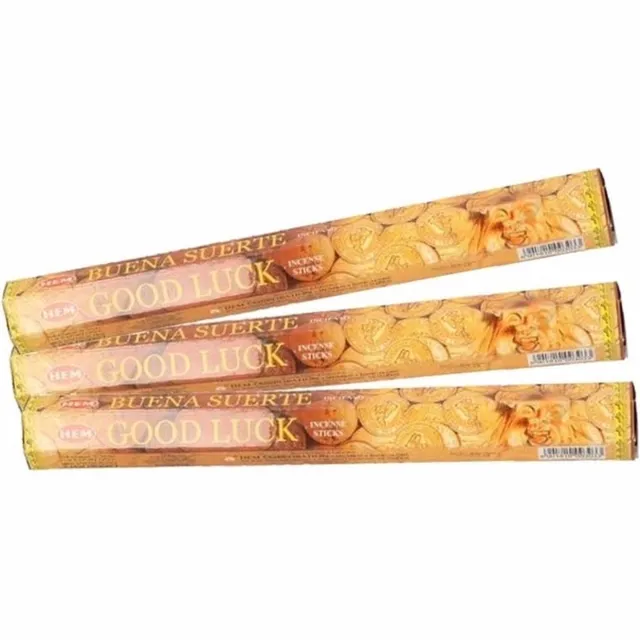HEM Wierook stokjes - Good Luck - 3x pakjes met 20 stokjes - Yoga/meditatie Multi