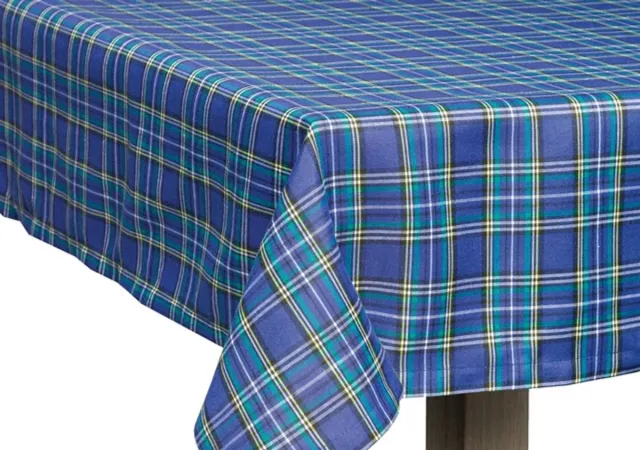 2LIF Royal Tafelkleed Textiel blauw 90x90cm