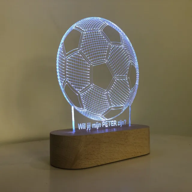 Stars 4 you Nachtlamp (LED) Wil jij mijn Peter zijn? | voetbal | coolste peter | superheld | peter vragen | peter worden | peetoom vragen | peetoom worden | doosje met een vraag | cadeau | origineel peter-voetbal