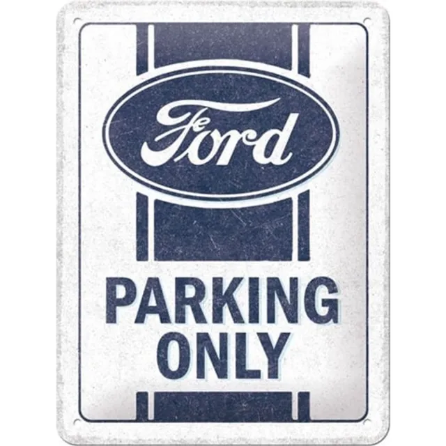 Nostalgic Art Merchandising Tin Sign 15 x 20cm Ford - Parking Only Wit