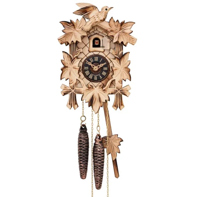 Engstler 522/22 - Koekoeksklok - 1-daags kettinguurwerk - Notenhout - 22 cm Bruin