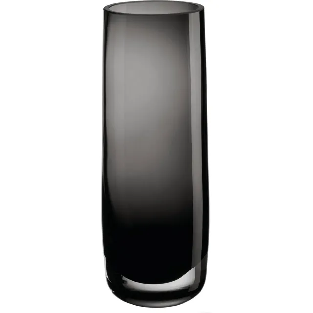 ASA Selection ajana vaas / windlicht, bloemenvaas, decoratieve vaas, glas, glanzend grijs, H 22 cm, 88003009