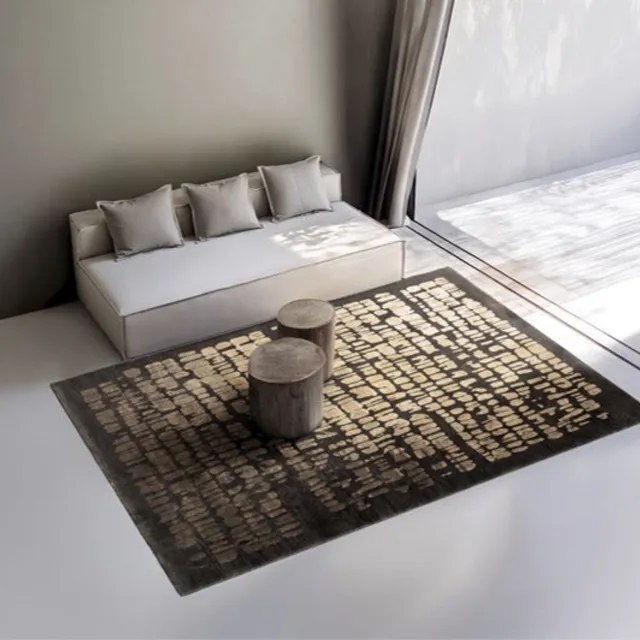 Acsento Papyrus Brown Vloerkleed - 160 x 230 cm - Bruin,Beige - Rechthoekig - Polypropyleen - Woonkamer, Eetkamer, Slaapkamer - Abstract - Modern, Industrieel