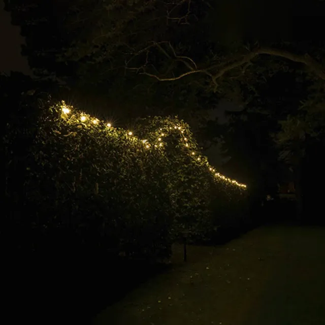 Fonkel 10m Arena Pro Mini Prikkabel E12 – Mat glas Lampjesslinger - Lichtsnoer - Sfeerverlichting Buiten en Binnen - Feestverlichting