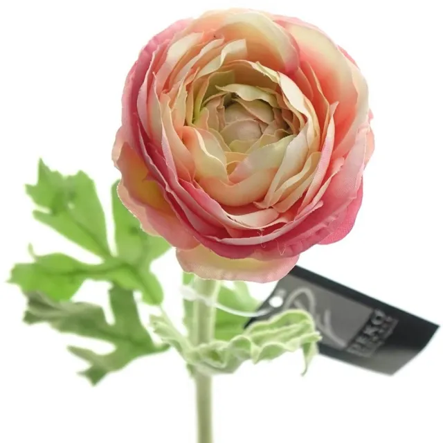 Deko Florale Sperling kunstbloem ranonkel perzik roze 47 cm