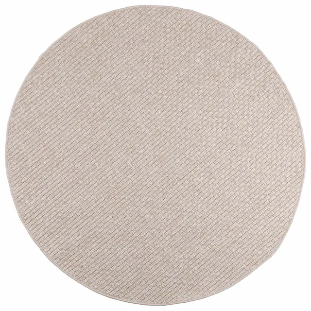 vidaXL Vloerkleden - Rond - FARO - Crème - Ø - 160 - CM - Polyester