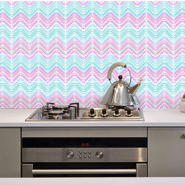 Ambiance Sticker Zelfklevende muurtegelstickers voor keuken en badkamer - 30 Boheemse cementtegelstickers van Bena - 30 stickers, 15x15 cm Multi color