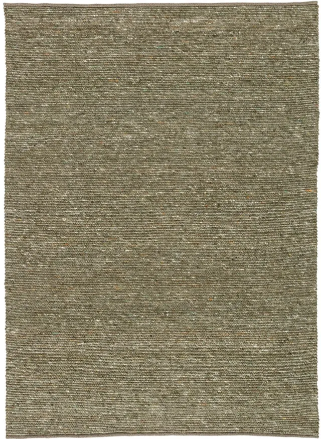 Lino Alba Green Handgeweven Vloerkleed 200x300cm - 100% Viltwol - 12mm dik - 2,8kg/m² - Luxueus Tapijt - Tapijt Woonkamer - Laagpolig vloerkleed - Tapijt Slaapkamer - Tapijt Eetkamer groen