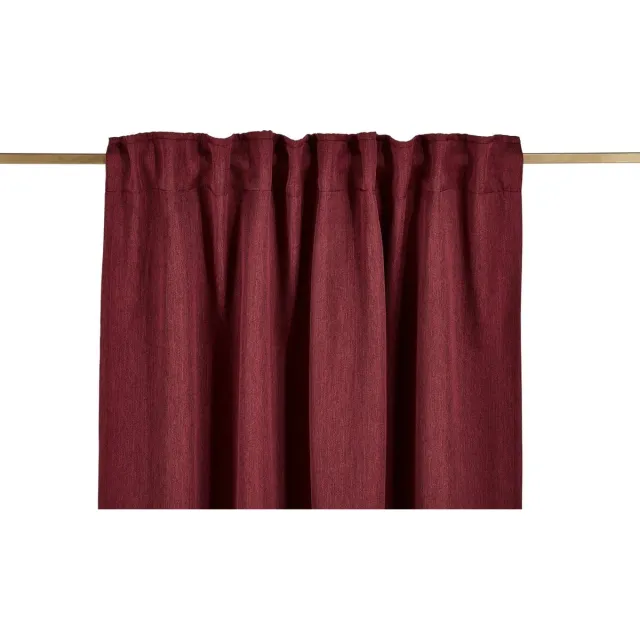 Homing Verduisterend gordijn kant en klaar - Met verborgen lussen - 245x140 cm - Bordeaux - 1 Stuk