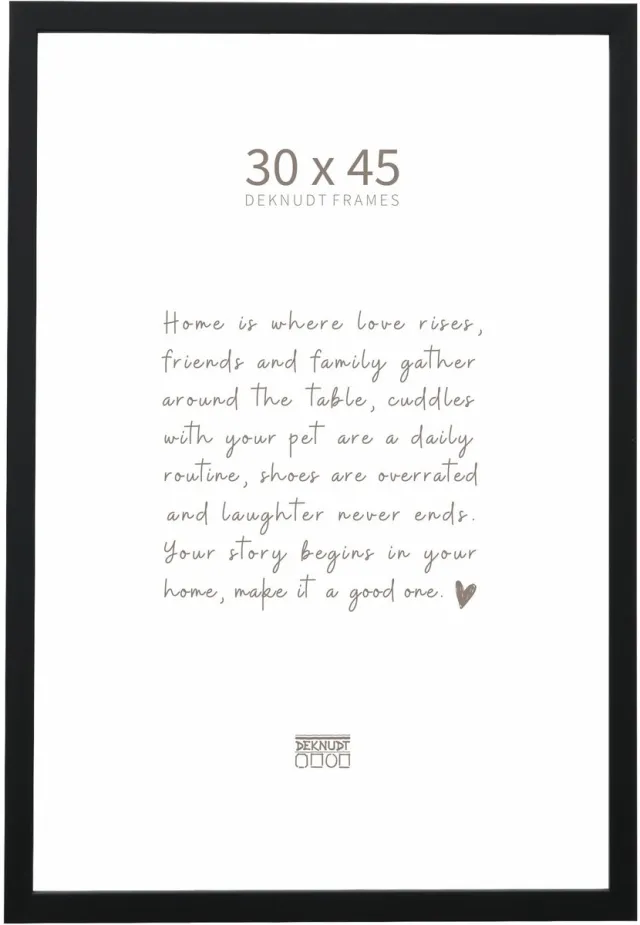Deknudt Frames fotolijst S243K2 - zwart - smal - foto 30x45 cm