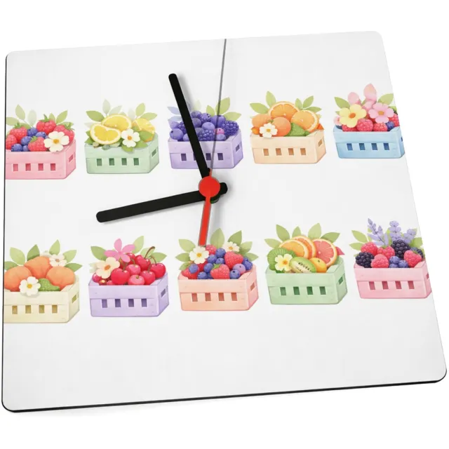 Mr Cadeautjes Klok 19 x 19 - design Een verfijnde reeks seizoenscomposities met een charmante, c | cadeau Wit
