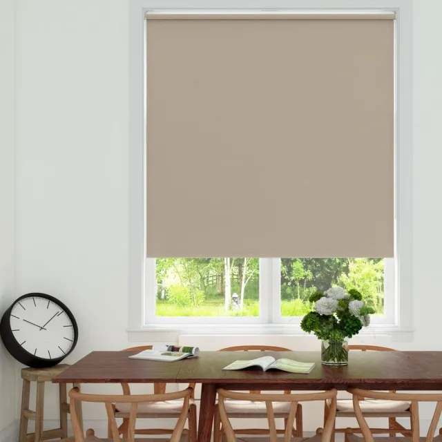 Decosol Rolgordijn Verduisterend - Linnenlook Zand (3651) - 180 x 190 cm