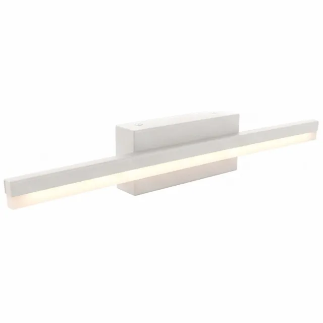 Licht Erlebnisse Licht-Erlebnisse - Sarah - LED - Wandlamp - IP44 - 4000K - 600lm - van - Roestvrij staal acrylglas - in - wit - Wandlamp Badkamer