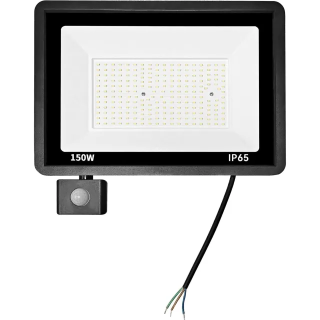 Tsong LED schijnwerper 150W - Koelwit 4000K - 18.000 lm - 120° breedstraler - bewegingssensor - IP65