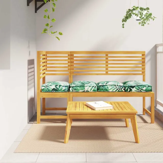 vidaXL Kussen 4 st Oxford Stof Bladpatroon 40 x 40 x 8 cm Meerkleurig