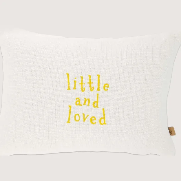 Zusss Kussen Little And Loved 35X25cm - Off White / Oker - 35X25cm