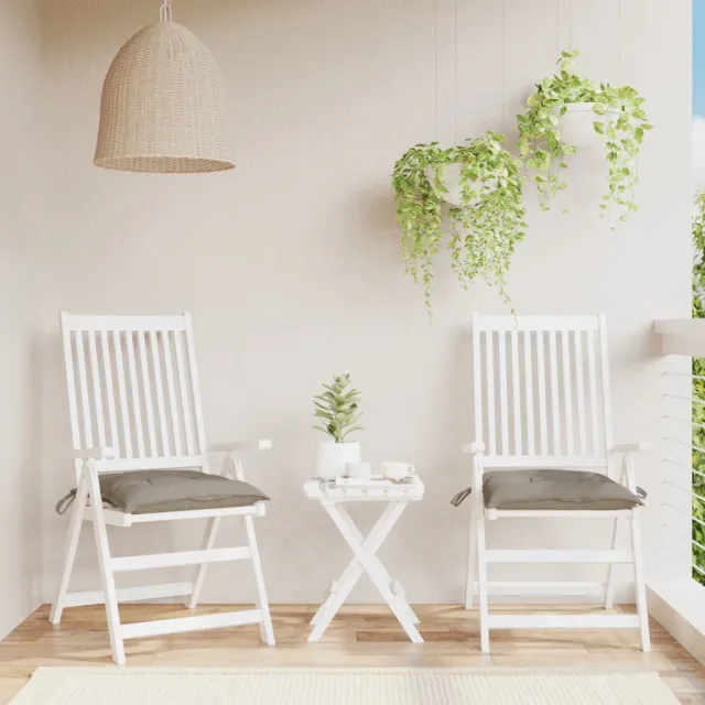 vidaXL Palletkussens 2 st 50x50x7 cm oxford stof taupe