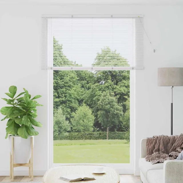 vidaXL Venetiaanse jaloezie Wit 220 x 150 cm 25 mm Aluminium