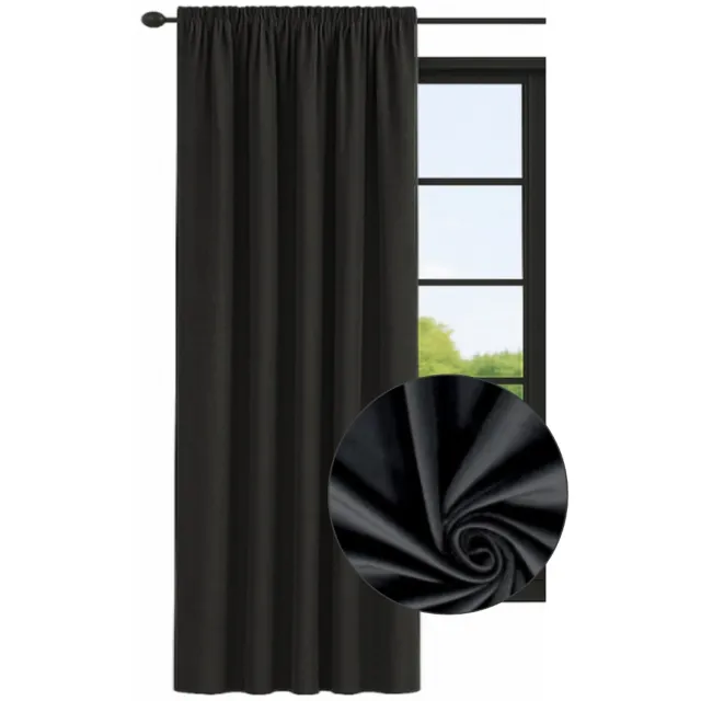 NOW-ART Luxe Velours Gordijn 140x160 cm - Kant-en-klaar, Zwart