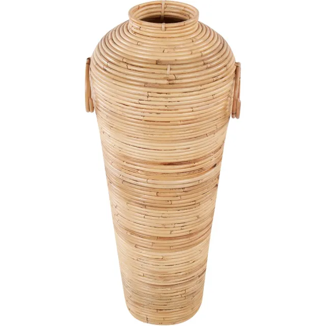 Beliani ELATIA - Decoratieve vaas - Natuurlijk - 70 cm - Rotan