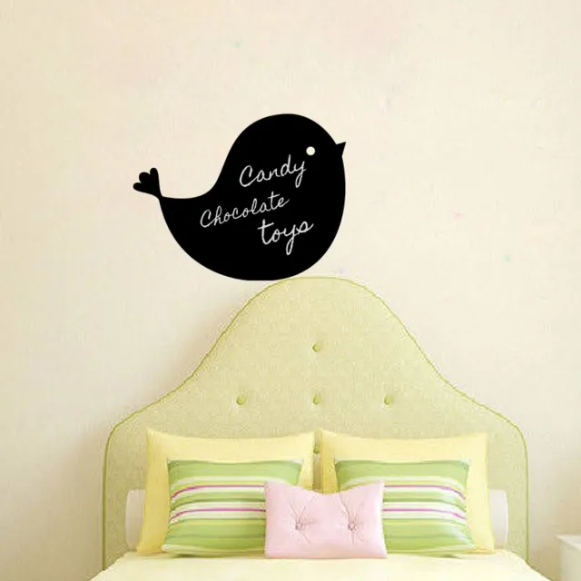 Ambiance Sticker Schoolbordsticker - uitwisbare zelfklevende muurstickers - VOGELSILHOUET - 110x140cm Multi color