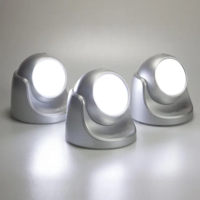 Quintezz Draadloze LED Lampen - Bewegingssensor Zilver
