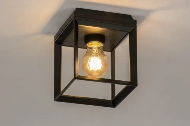 Lumidora Plafondlamp 73092 - Plafonniere - NSFRAME - E27 - Zwart - Metaal