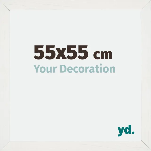 yd. Your Decoration - Fotolijst 55x55 cm - MDF - Wit Geveegd - Mura