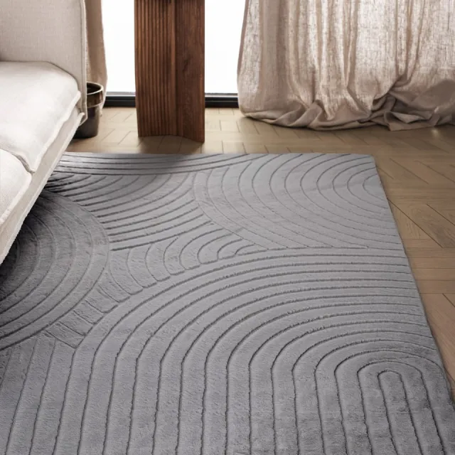 Carpetique Japandi Vloerkleed - Terra Zenith Grijs