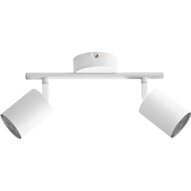Beliani NYANDO - Plafondlamp set van 2 - Wit - Metaal