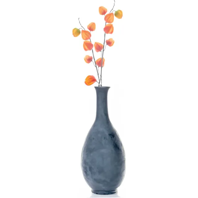 Bellatio Design Kunstbloem Lampionplant/physalis tak - 2x - 73 cm - oranje - zijde bloemen - Kunst herfst takken