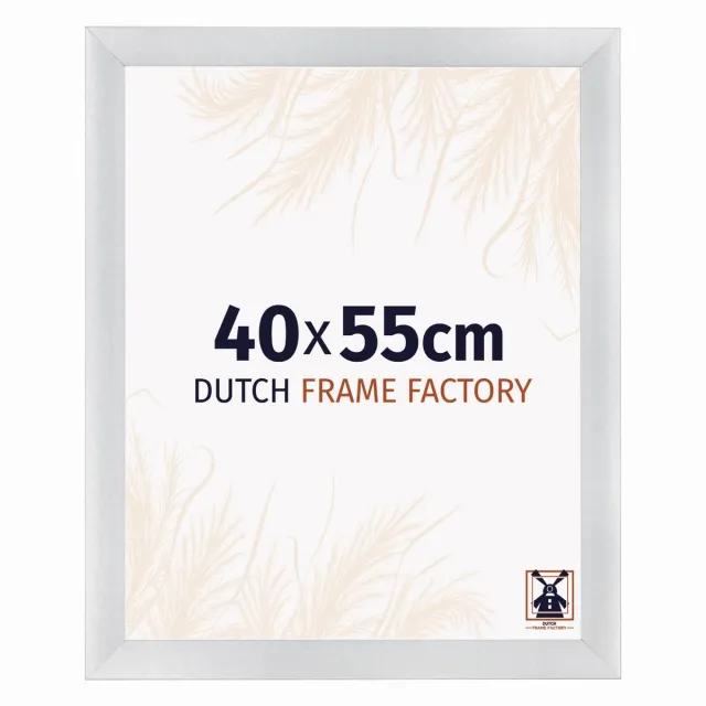 Dutch Frame Factory Fotolijst 40x55 cm - MDF - Zilver Mat - Praag