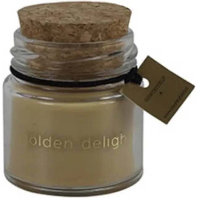 Countryfield Geurkaars - Golden Delight - mini - goud - per 2 stuks - L4,5B4,5H5CM - Countryfield geel/goud