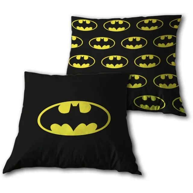 Batman Sierkussen Gevuld 40x40 2in1 Zacht Polyester Zwart