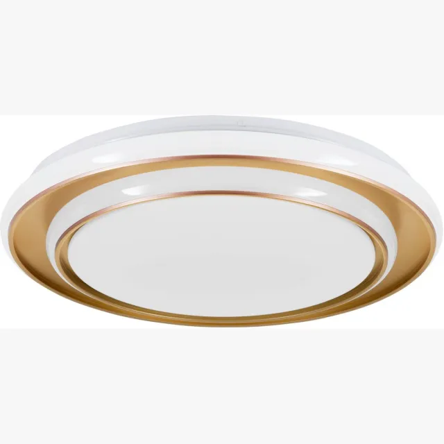 EGLO Moschetta Plafondlamp - Ø 40 cm - Goud/Wit - Instelbaar wit licht (warm, neutraal en daglicht)
