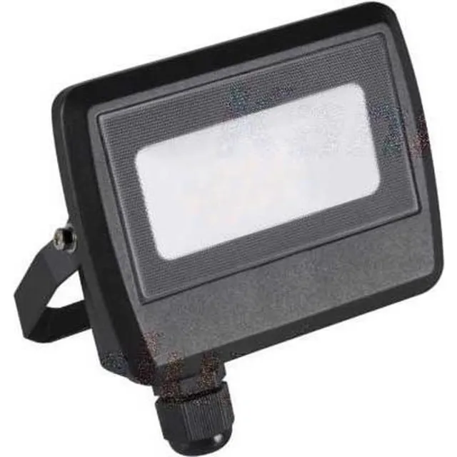 ABC-Led 10W LED schijnwerper - 800 Lumen - ingebouwde aansluitdoos - Daglicht zwart