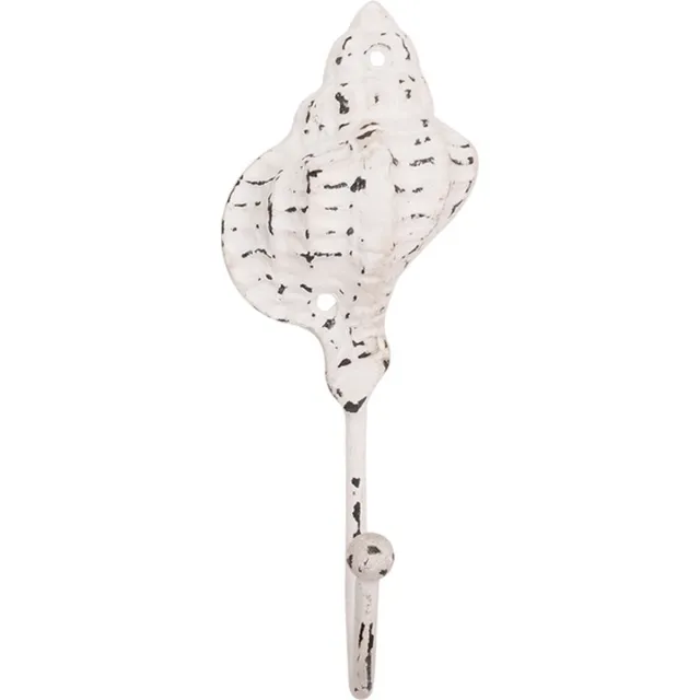 Batela witte schelp wandhaak - Batela