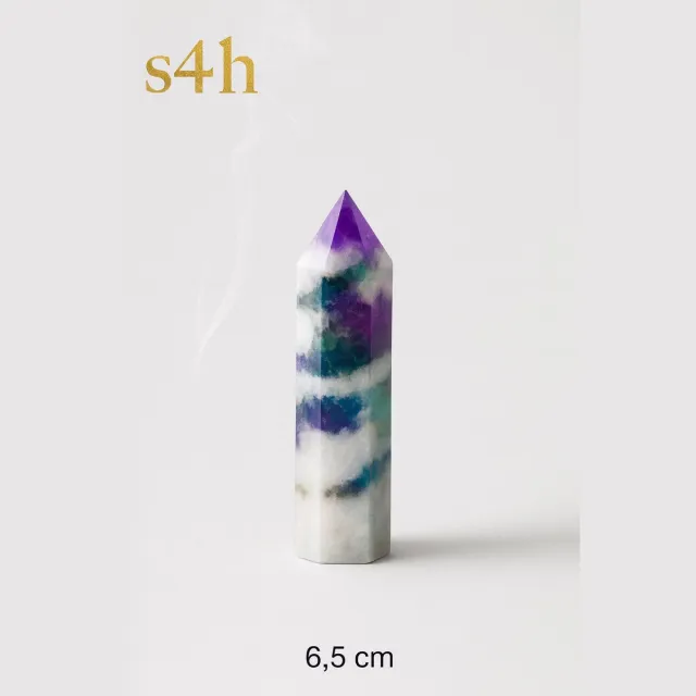 S4H Aura Zebra Stone kristallen punt – 6,5 cm (obelisk) S4H -Aura Zebra Stone kristallen punt – 6,5 cm (obelisk)