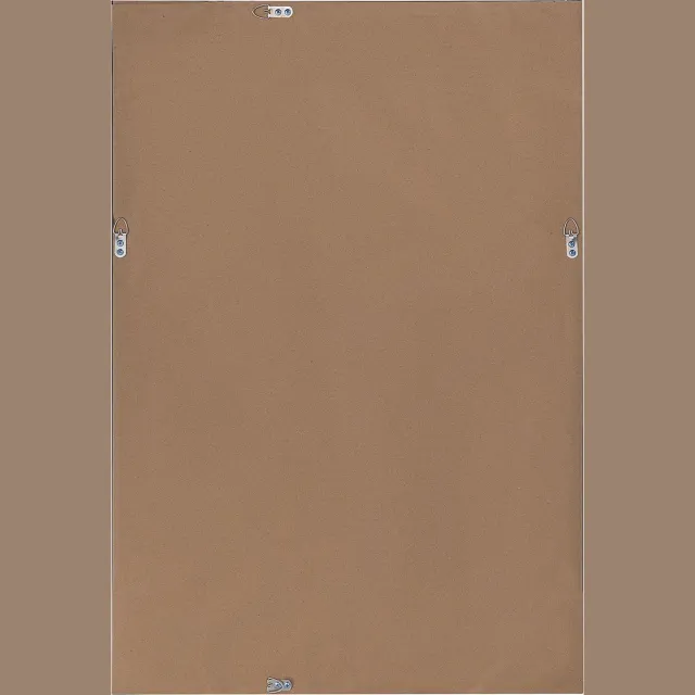 Beliani CHATAIN - Wandspiegel - Zilver - 61 x 91 cm - Synthetisch materiaal Messing