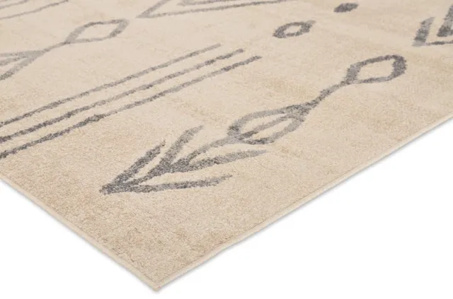 Vercai Rugs Firenze Collectie - Laagpolig Vloerkleed - Polypropyleen - Ivoor Beige