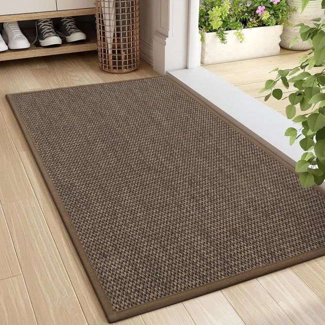 LAKEEPGO Duurzame deurmat - Antislip en absorberend - 1 stuk - Polyester Bruin