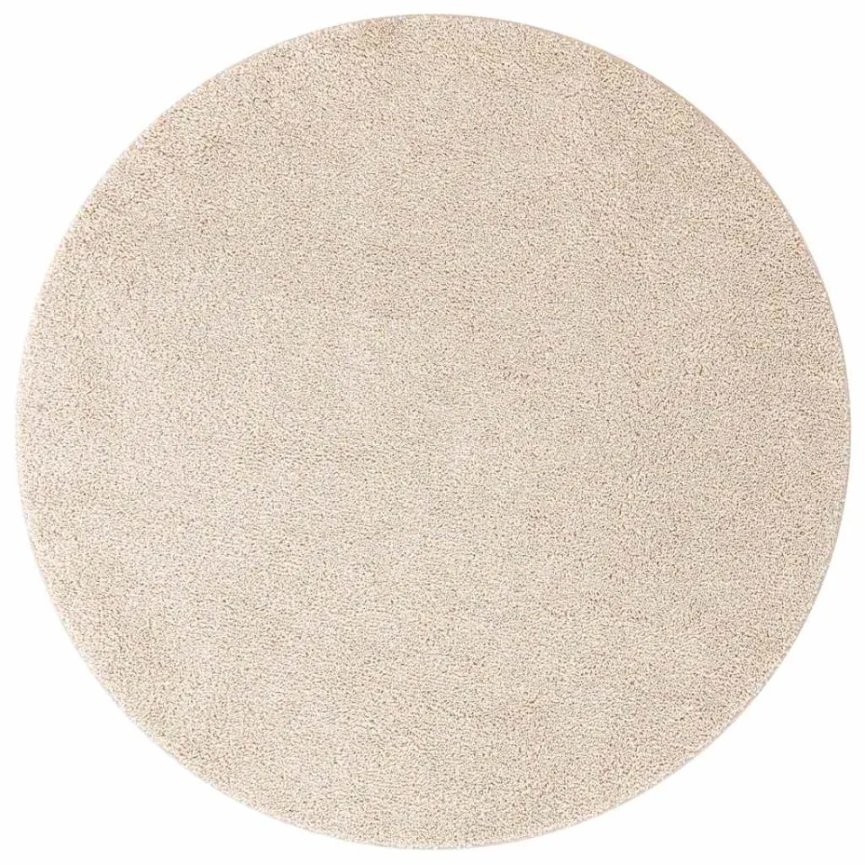 vidaXL Antislip Shaggy Tapijt Crèmekleurig 160 x 160 cm PP