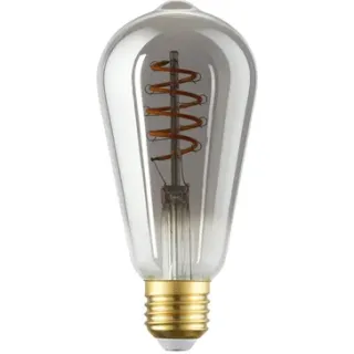 Eglo Ledfilamentlamp Edison - Smoke - D6,5cm - Warm Wit - E27 - 4w Transparant