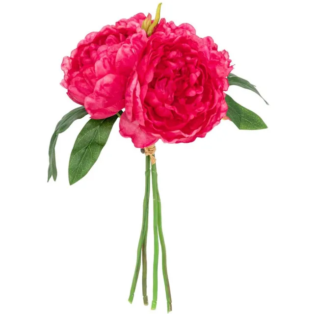 Atmosphera Créateur d'intérieur® Boeket van 4 kunstpioenrozen BELY Rose