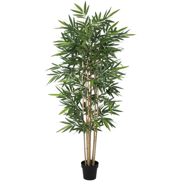 Trendyplants Kunst Bamboe - Bamboeplant - Kunstplant - Hoogte 200cm - Potmaat Ø20cm Groen