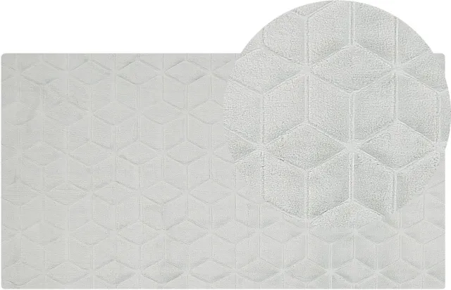 Beliani THATTA - Vloerkleed - Lichtgrijs - 80 x 150 cm - Nepbont