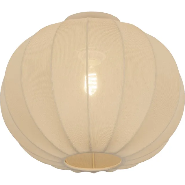 Lumidora Plafondlamp 74455 - Plafonniere - TACK - E27 - Beige - Creme - Zand - Textiel - ⌀ 38 cm