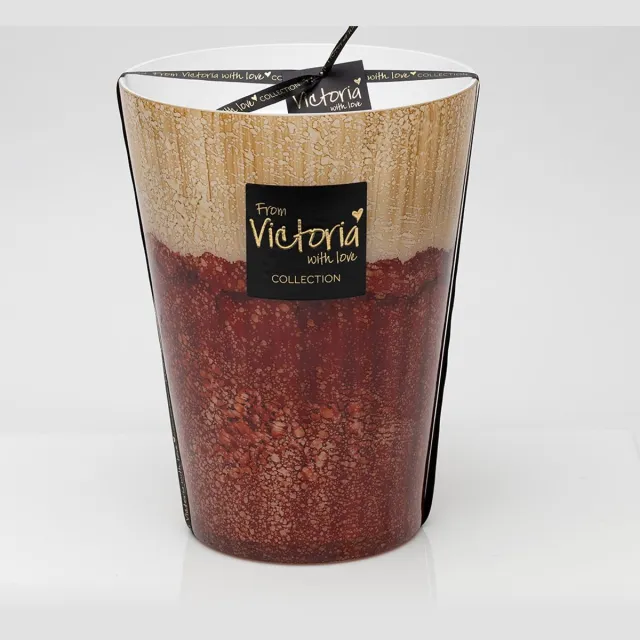 VICTORIA WITH LOVE BY PHILLINE.BE Victoria with Love kaars - Lava Red - geurkaars red/roest